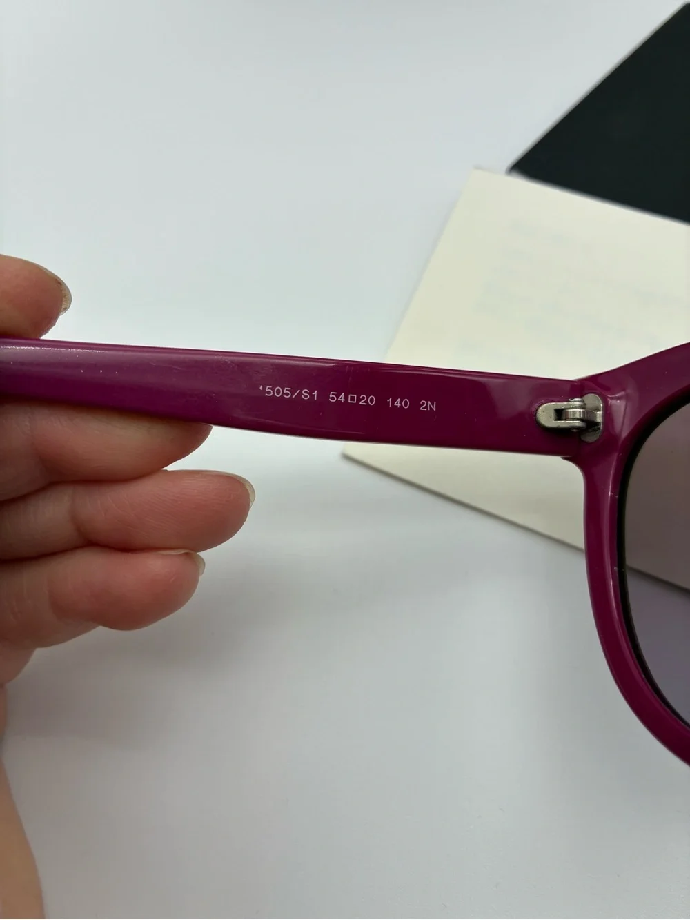 NWB Chanel CC Women's Cat-Eye Sunglasses in Deep Magenta